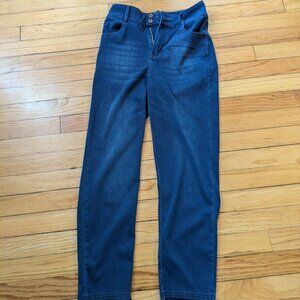 Halara Magic High Waisted Button Zipper Multiple Pockets Straight Leg Jeans